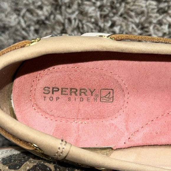 Sperry Top Sider leopard print wedges Sz 10M - Picture 4 of 8